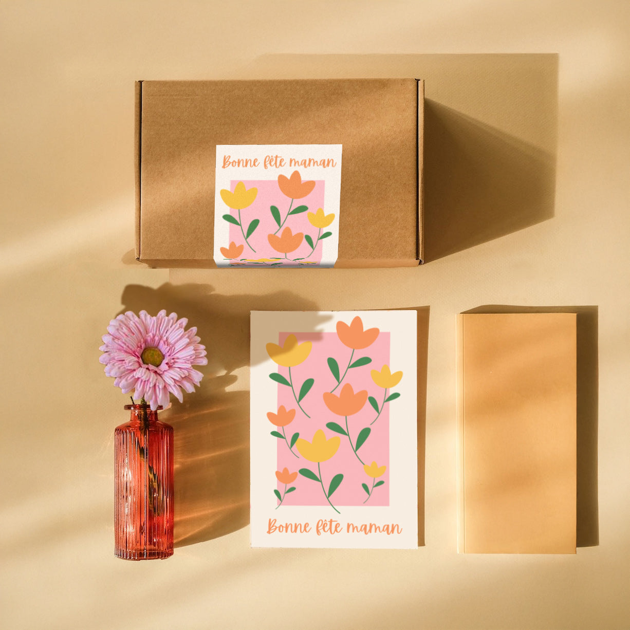 Petit Coffret Fête des mères - rose