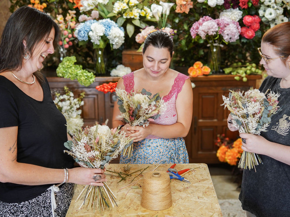 Atelier fleurs séchées Flowrette à Blain près de Nantes