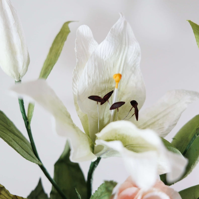 Bouquet fleurs en papier Picasso