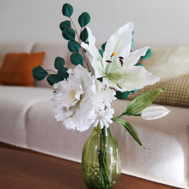 Bouquet fleurs en papier Picasso