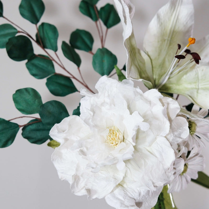 Bouquet fleurs en papier Picasso