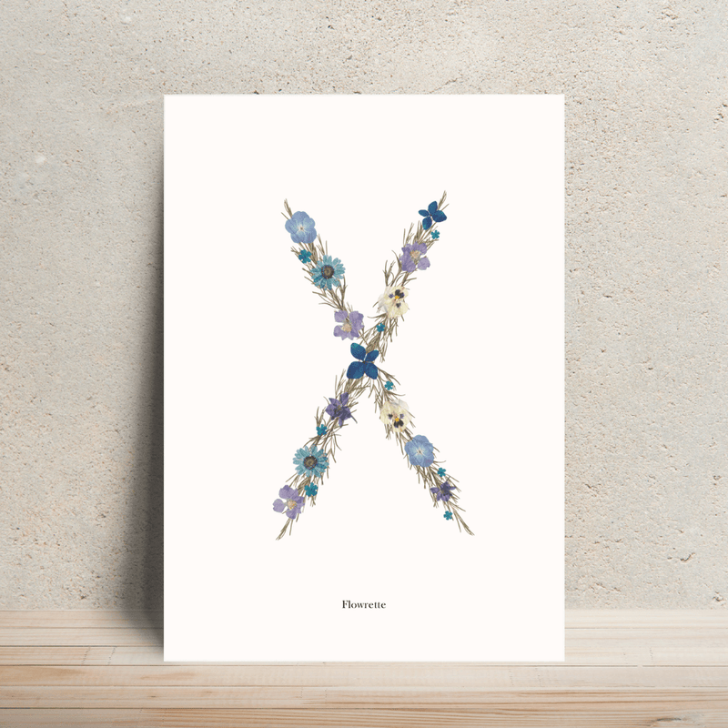 affiche-A4-herbier-lettre-flowrette-bleue