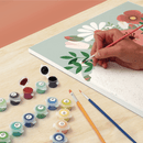 Kit peinture numéro enveloppe fleurie