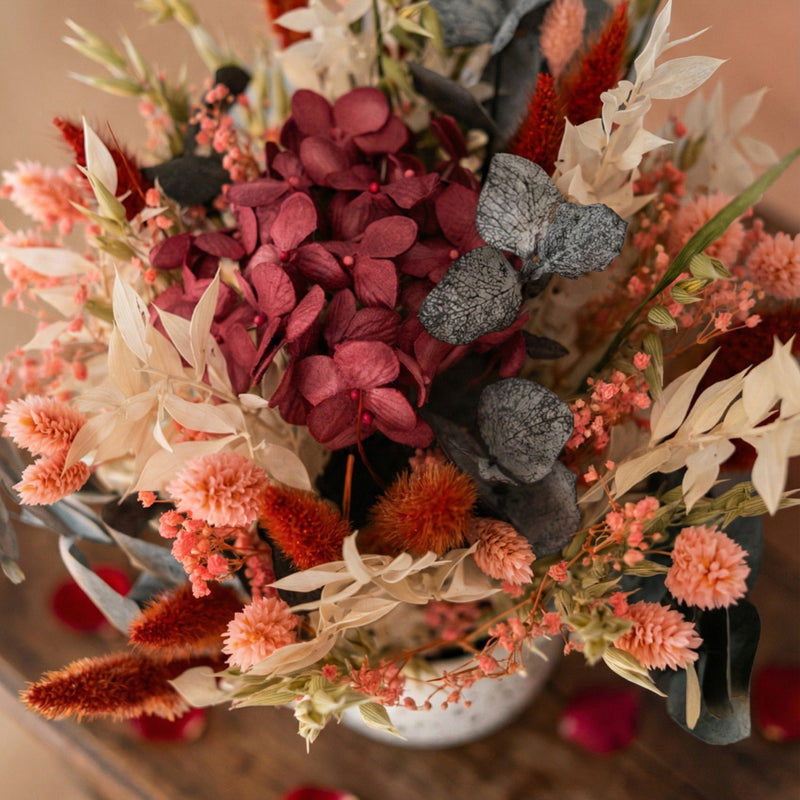 Saint Valentin bouquet de fleurs séchées Flowrette