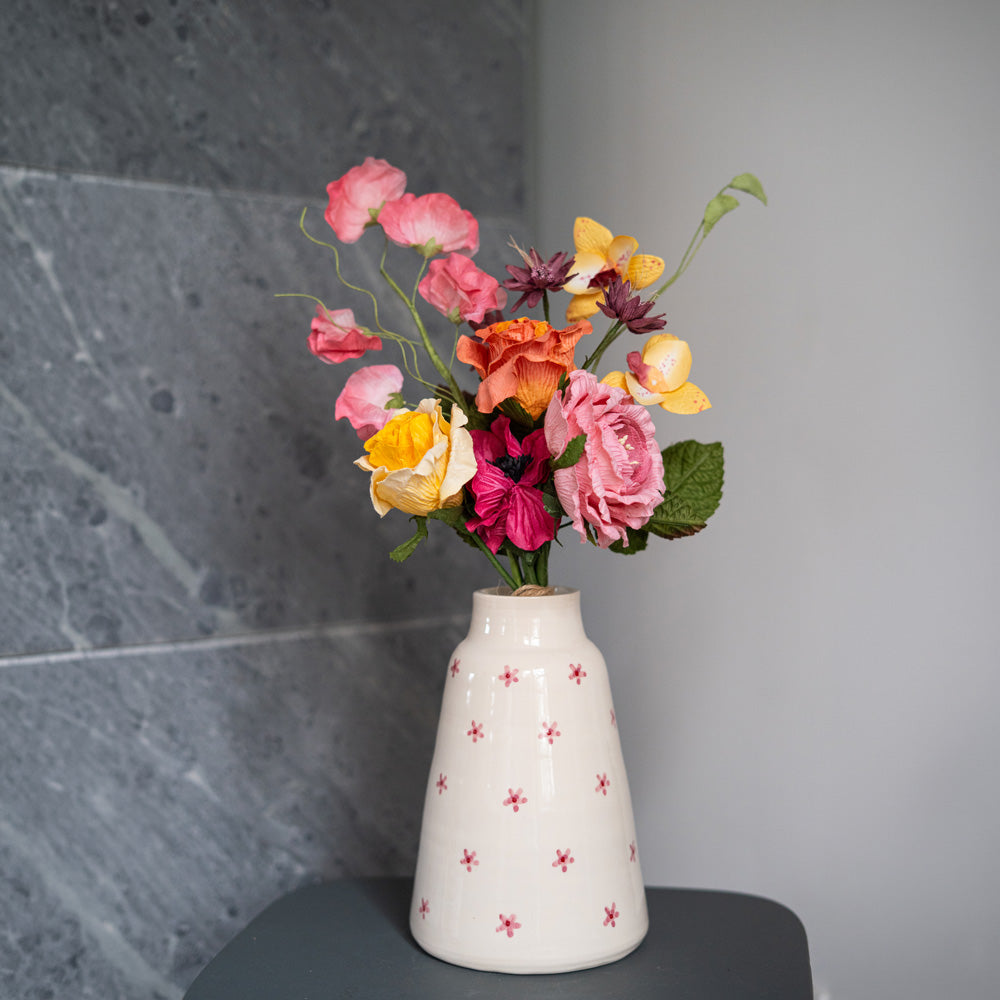 Bouquet fleurs en papier Molière