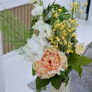 Bouquet Charlotte fleurs artificielles, composition florale réaliste, déco intérieure, sans entretien