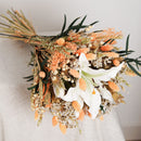Bouquet mixte Musset, vue d'ensemble fleurs séchées et papier - Flowrette