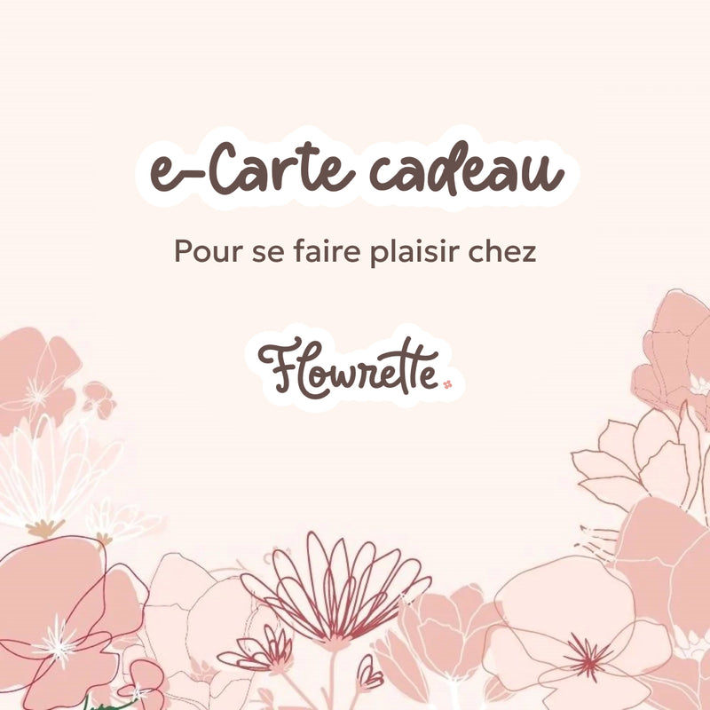 Carte cadeau Flowrette, visuel principal du chèque cadeau - Flowrette