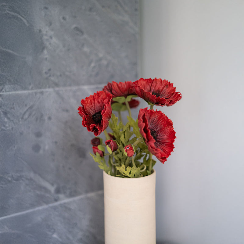 Coquelicot artificiel rouge