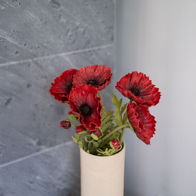 Coquelicot artificiel rouge