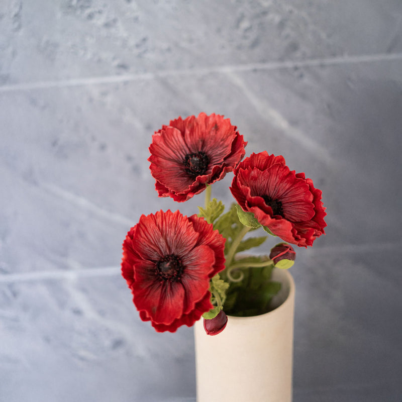 Coquelicot artificiel rouge