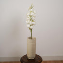 Yucca artificiel blanc, détail des clochettes et feuillage - Flowrette