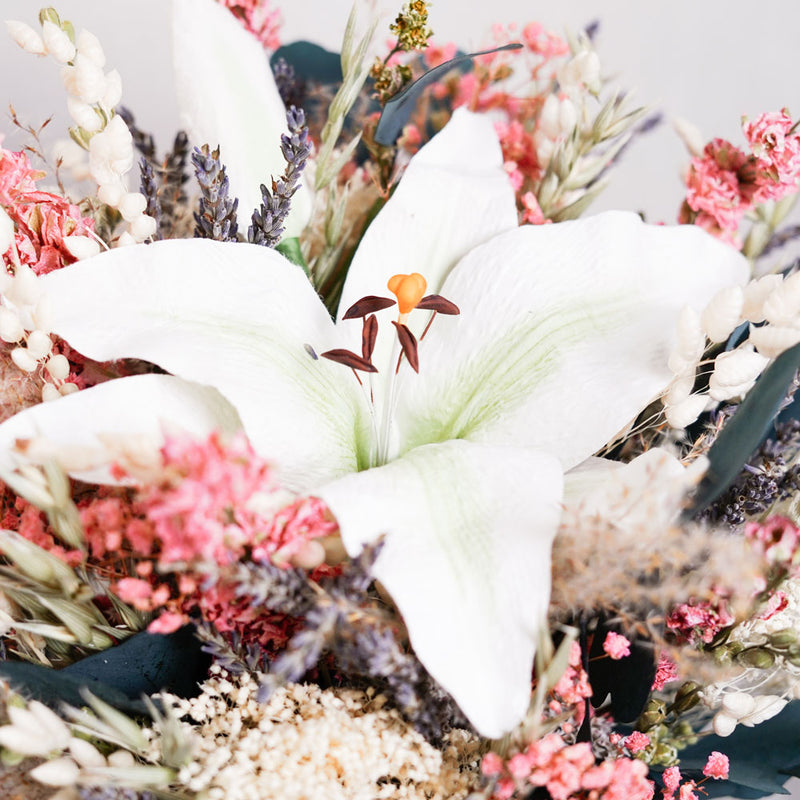 Bouquet Proust, gros plan sur les fleurs en papier artisanales - Flowrette