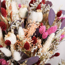 Bouquet de fleurs séchées Mahé, vue latérale de la composition - Flowrette