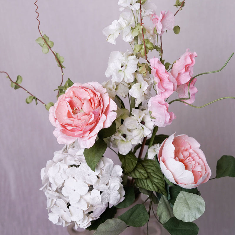 Bouquet en papier Modigliani, détail des fleurs artisanales - Flowrette