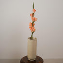Glaïeul artificiel abricot, détail de la texture réaliste des fleurs - Flowrette