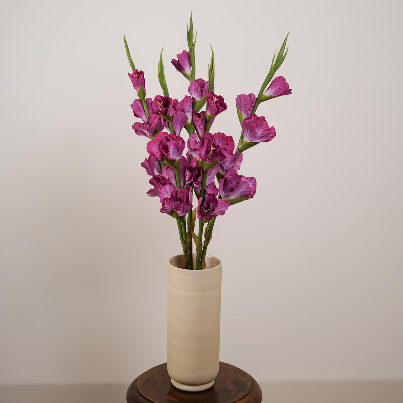 Glaïeul artificiel rose, vue d'ensemble de la tige fleurie - Flowrette