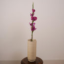 Glaïeul artificiel rose, détail des pétales et boutons - Flowrette