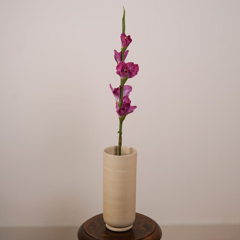 Glaïeul artificiel rose, détail des pétales et boutons - Flowrette