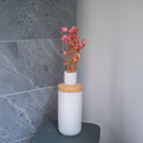 Botte fleurs séchées Gomphrena rose, détail des têtes florales - Flowrette