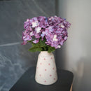 Hortensia en papier mauve marbré