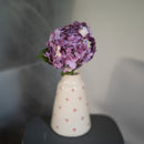 Hortensia en papier mauve marbré