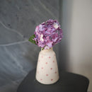 Hortensia en papier mauve marbré