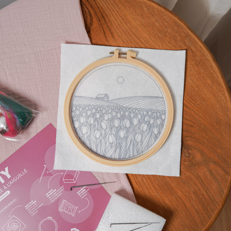 Kit DIY feutrage à l'aiguille Tulipes