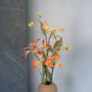 Lys en papier orange fleurs en papier flowrette