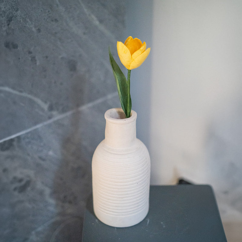 Mini tulipe en papier jaune