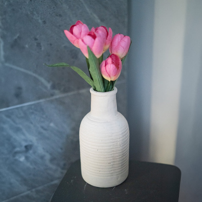 Mini tulipe en papier rose foncé