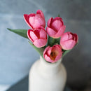 Mini tulipe en papier rose foncé