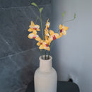 Orchidée Vanda en papier jaune