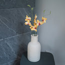 Orchidée Vanda en papier jaune