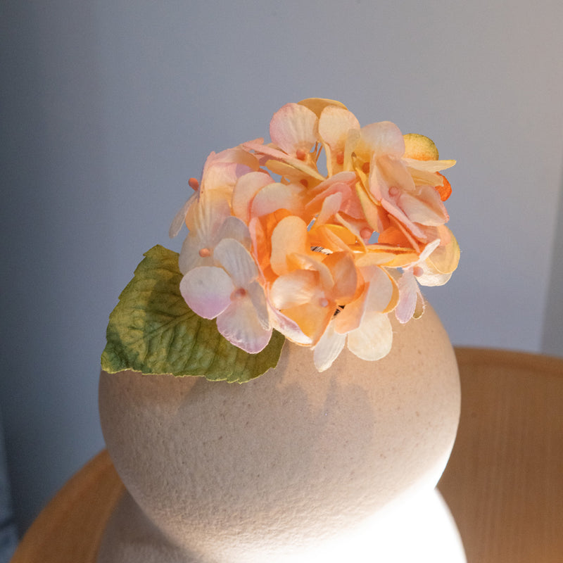 Petit hortensia en papier vieux rose fleur en papier flowrette