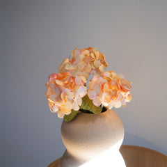 Petit hortensia en papier vieux rose