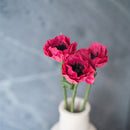 Petite anémone en papier fuchsia