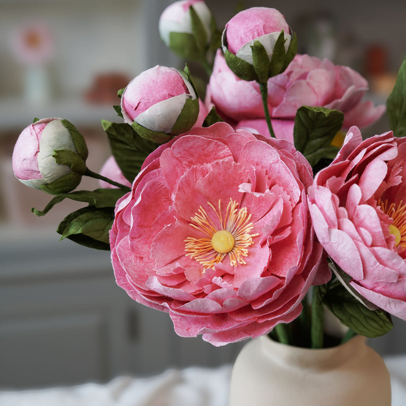 pivoine rose foncé