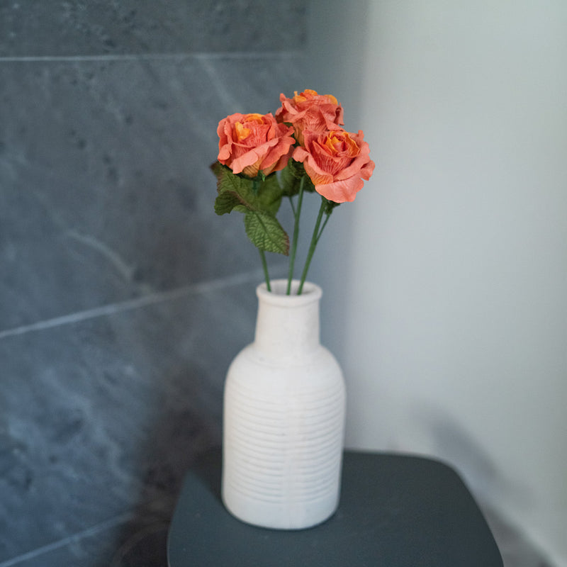Rose Lady en papier orange