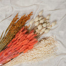 Assortment of bunches of orange dried flowers - Flowrette — visual 5