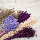 Surtido de ramos de flores secas de color violeta - Flowrette, visual 3