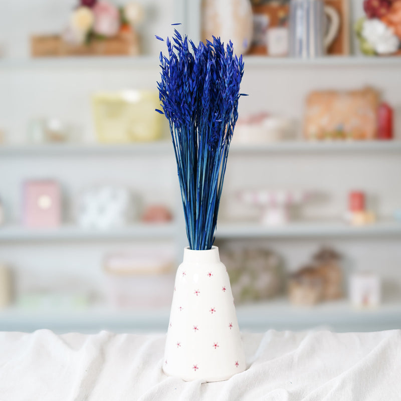 Botte d'avoine bleu intense séchée en bouquet de fleurs séchées Flowrette
