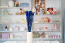 Botte de blé bleu intense séché en bouquet de fleurs séchées Flowrette