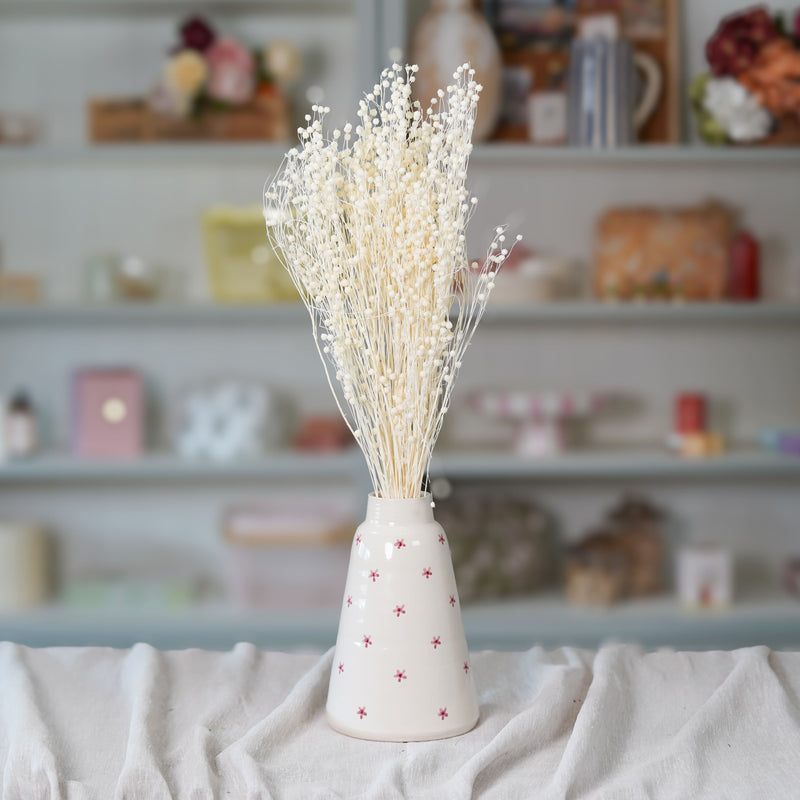 Botte de lin blanc séché en bouquet de fleurs séchées Flowrette