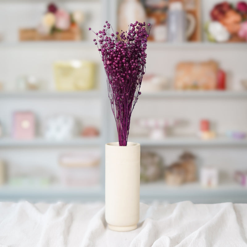 Botte de lin violet séché en bouquet de fleurs séchées Flowrette