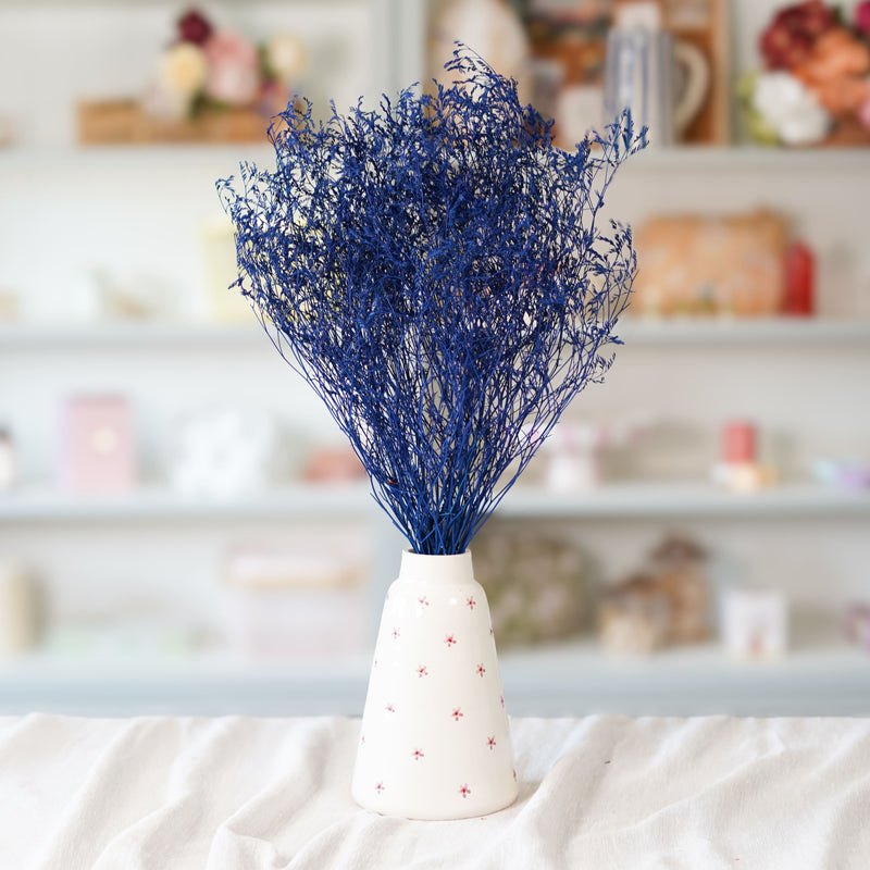 Botte de statice marina bleue séchée en bouquet de fleurs séchées Flowrette