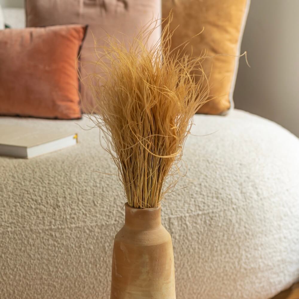 Botte Stipa terracotta fleurs séchées, vue d'ensemble bouquet - Flowrette