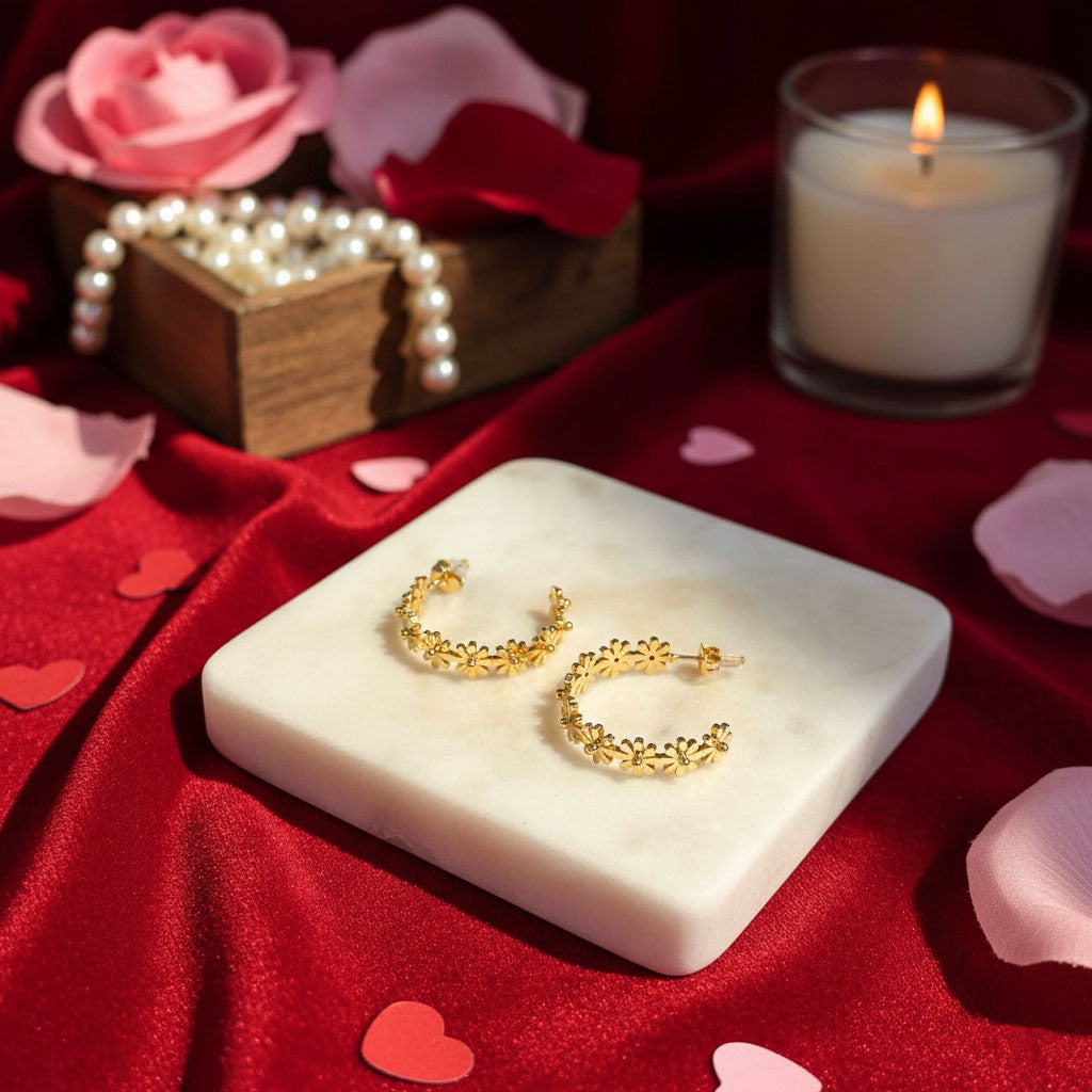 Boucles d'oreilles Marguerite