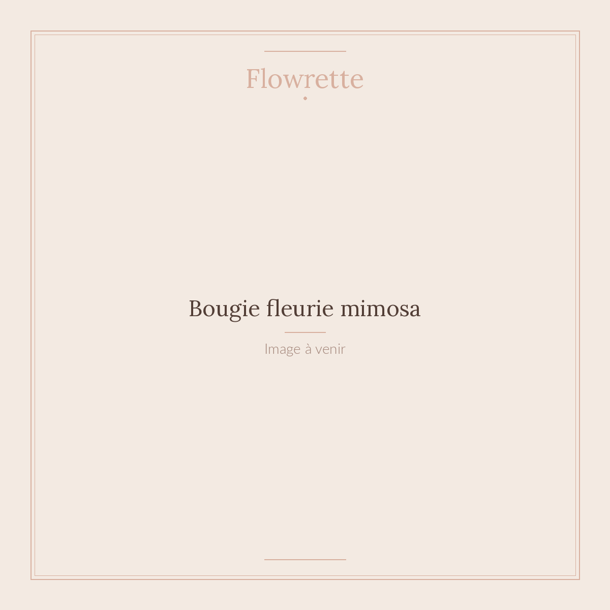 Bougie fleurie mimosa - Flowrette
