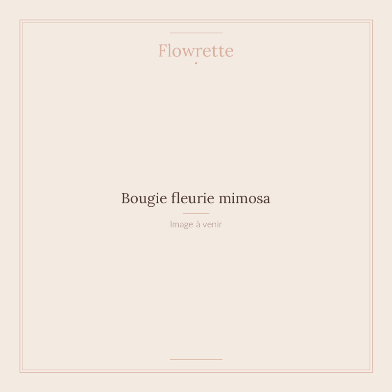 Bougie fleurie mimosa - Flowrette